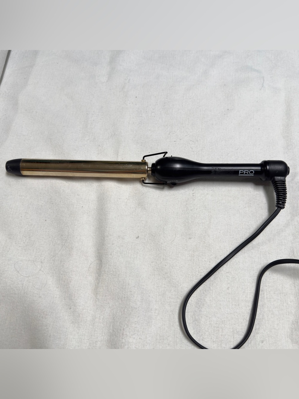 Gold and Black Curling Wand - Women Hair Tool